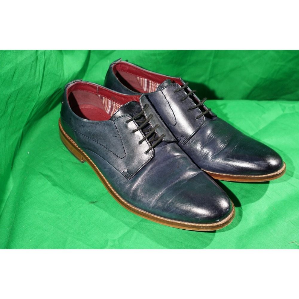 Blue Leather Mens Dress Shoes EU 43 / US Mens 10